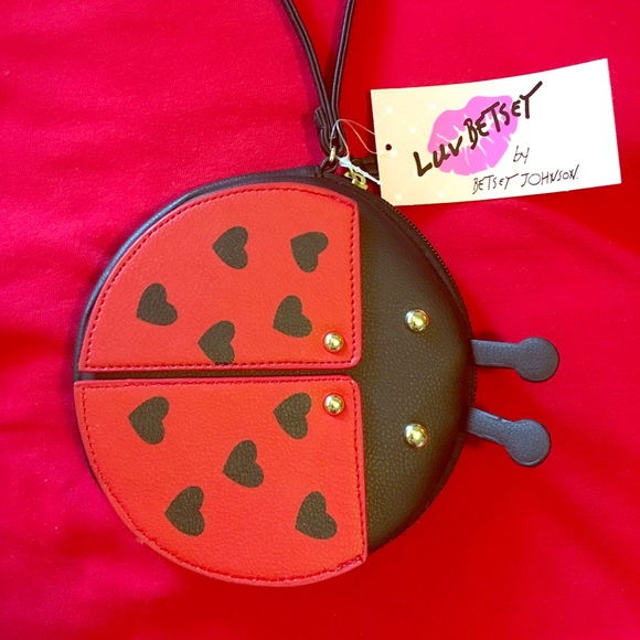 Betsey Johnson Handbags - SALE Betsey Johnson Wristlet CoinPurse Ladybug NWT